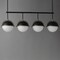 Maxim Lighting Duke 4-Light Linear Pendant 12414SWBKWBR - alternate 2